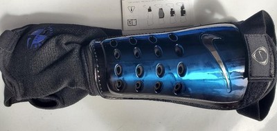 Nike TIEMPO SHIELD Unisex  Shin Guards Blue Pair, Adults Size S- Vintage New