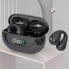 Bone Conduction Headphones TWS Earbuds Ear Clip Bluetooth 5.3 Touch Wireless