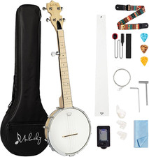 5 String Mini Travel Banjo B805, 26 Inch Closed Back Maple Kit 26" Travel Banj