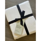 New West Elm Full Queen Washed Cotton Percale Duvet Cover White