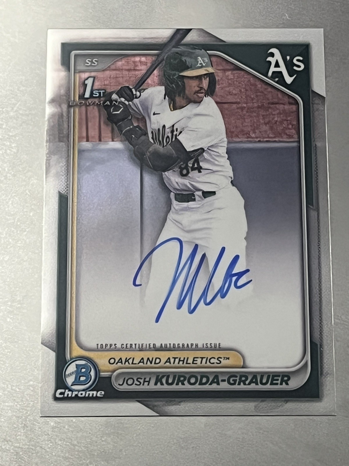 2024 Bowman Chrome 1st Auto - Josh Kuroda-Grauer - Chrome #CPA-JK gradable