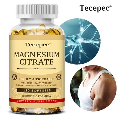 Magnesium Citrate Softgels Alleviates Mental Strain Maintains Muscle Function