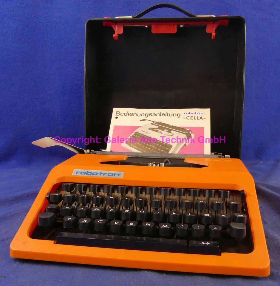 Robotron Cella Portable - Schreibmaschine alt antik - Samlg. C Berlin 2607 - Bild 2 von 4