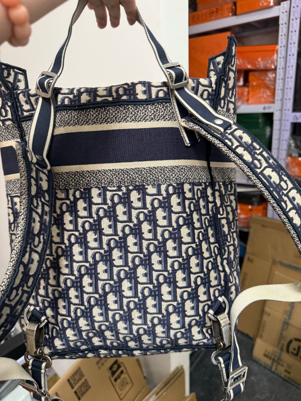 Dior Classic Monogram Convertible Backpack - image 11