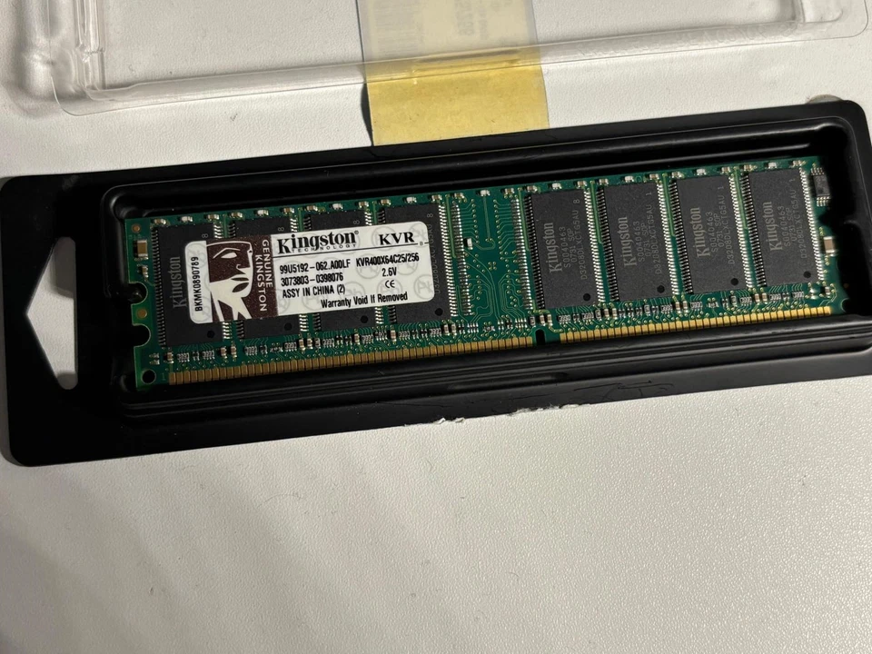 256MB KINGSTON Kvr400x64c25/256, 2.6V,  400MHZ - Immagine 3 di 3