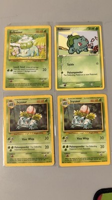 Pokemon TCG 4-Card Lot Bulbasaur & Ivysaur English Regular 2006