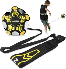 Soccer Ball/Volleyball Training Equipment, Solo Soccer Kick Trainer for Kids Adu