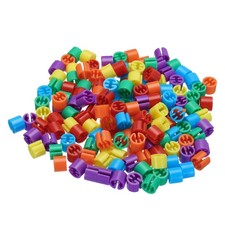 150Pcs Clothes Hanger Markers Blank Tags Red/Green/Yellow/Blue/Purple/Orange