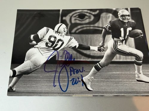 Seattle Seahawks JIM ZORN Signed 4x6 Photo NFL AUTOGRAPH