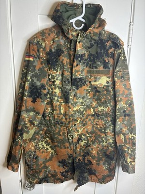 Vintage German Military Bundeswehr Flecktarn Parka Men s Medium NICE!!!