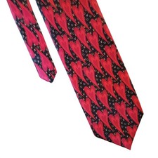 Unbranded men's necktie Day hearts love XOXO February Valentine Tie Black  Red