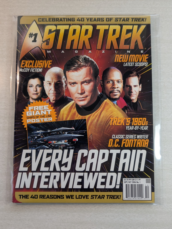 Star Trek Magazine Every Star Trek Captain Interviewed Issue #1