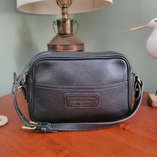 Dooney Bourke Vintage Crossbody Bag Black Pebbled Leather Purse