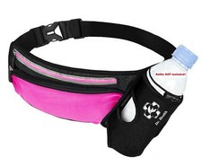 Running Belt Sport Waist Pack with Water Bottle Holder Hydration Belt Fanny P...