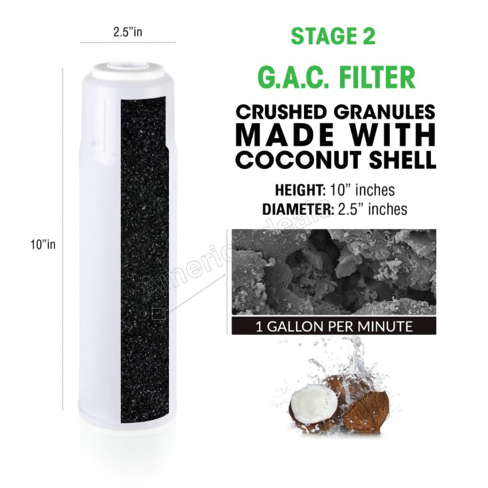 5 Stage Reverse Osmosis Water System Home Drinking RO System + 7 Extra Filter