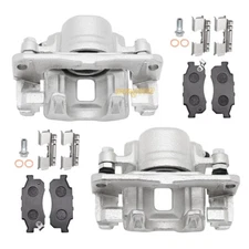 Front Left Right Brake Calipers & Pads for Honda Pioneer 700 520 500 2014-2023