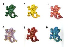 Corriere Exp. - SET 12 Calamita Magnete in Resina GECO CARTOON  FRIDGE CARTOON M