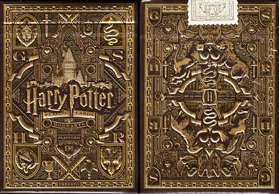 Harry Potter Hufflepuff Yellow Playing Cards Poker Size Deck USPCC theory11 New