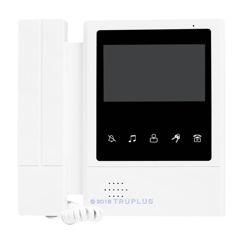 4,3 Zoll Video Gegensprechanlage mit Mobilteil Monitor und Metallgehäuse RFID Türklingel für 2 flach - Bild 4 von 6