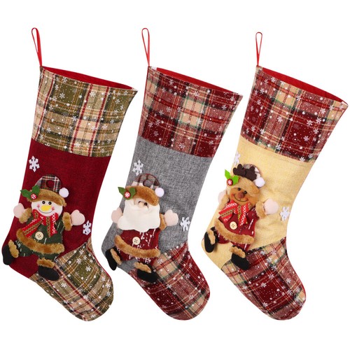 3PCS Christmas Socks Decoration Christmas Decorations Clearance eBay