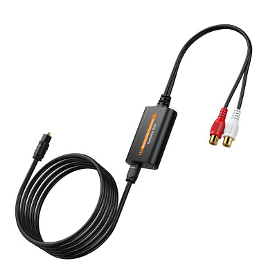 192kHz DA Wandler SPDIF Optisch Toslink auf RCA Digital zu Analog Audio Konverte