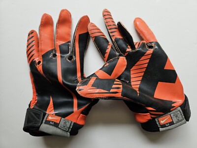 Nike Virginia Tech Hokies Vapor Jet Game Worn Football Gloves - Medium