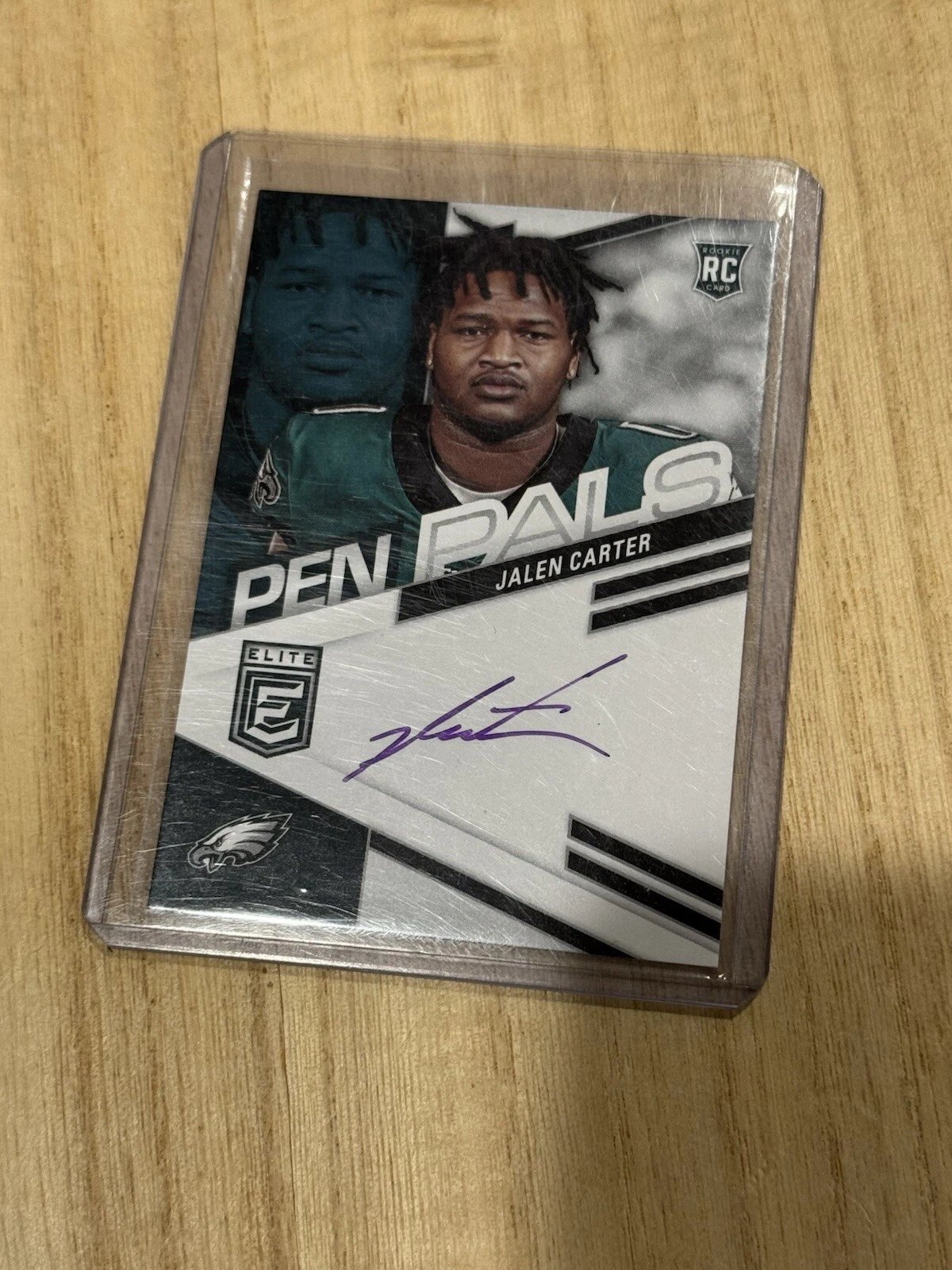 2023 PANINI ELITE JALEN CARTER PEN PALS PURPLE INK AUTO SSP