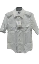 Men's Short Sleeve Button Up Shirt, Defense Logistics Agency, New, Size 16.5R-C