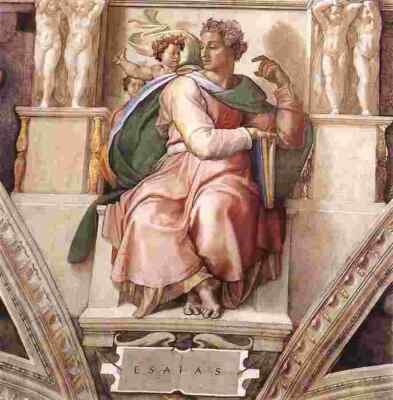 michelangelo Prophet Jesaja A4 Foto