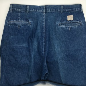 Vintage Polo Ralph Lauren Baggy Pleated Jeans Mens Size 36(35) x 32 Blue Retro | eBay