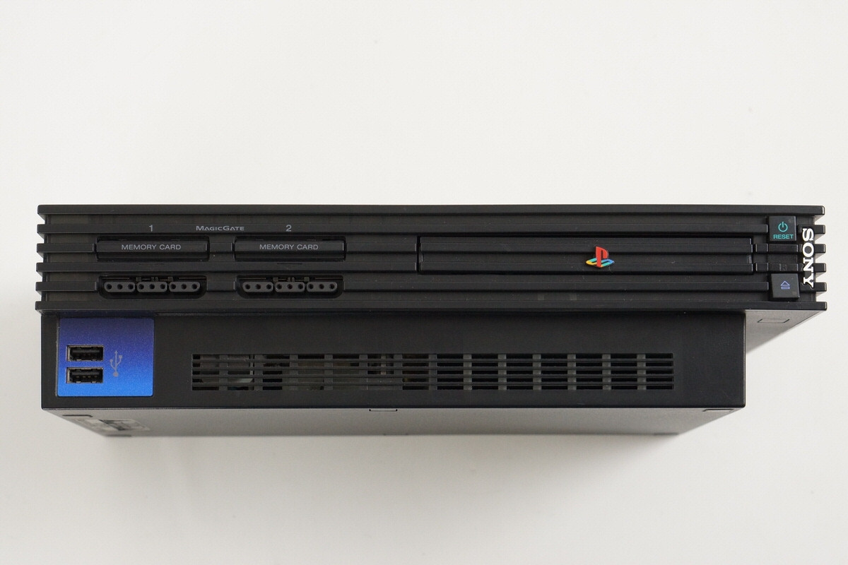 Playstation 2 Midnight Black Console Boxed SCPH-50000 Tested