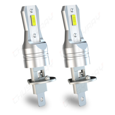 For BMW X5 2005-2013 Pair H1 LED Headlight 6000K High Low beam bulbs