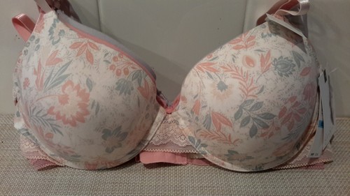 Jessica Simpson Mujer 36C Cepillado Micro/Encaje Con Alambre Camiseta Sujetador Paquete de 3 NUEVO - Imagen 2 de 10