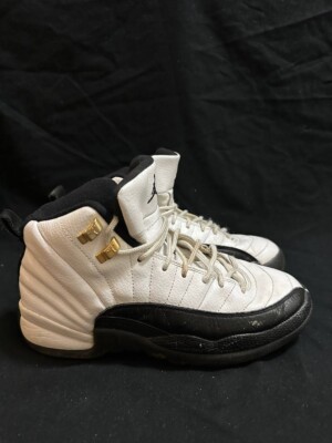 Nike Air Jordan Retro 12 XII Taxi White Black Gold Shoe Sneaker 6Y  153265-109