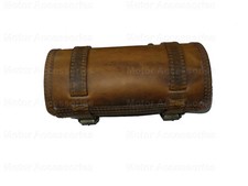 NEW PURE LEATHER TOOL BAG FIT FOR ROYAL ENFIELD MOTORCYCLES IN RUSTY BROWN COLOR