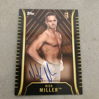 2018 Topps WWE NXT Autograph #ANM Nick Miller Auto NJPW
