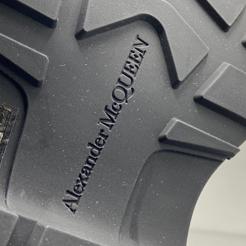Alexander McQueen Thread Studded Black Leather Ankle Boots UK 3 EU 36 US 6 New - Picture 7 of 13