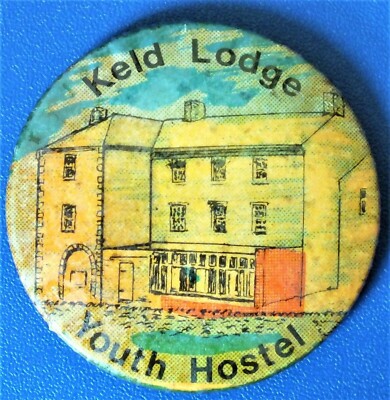 c1960 s KELD LODGE YOUTH HOSTEL TIN BADGE. SCARCE.