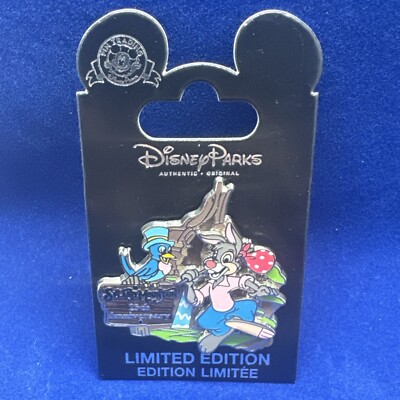 Disney Splash Mountain 25th Anniversary Brer Rabbit 3-D Slider Pin LE 1500 Rare