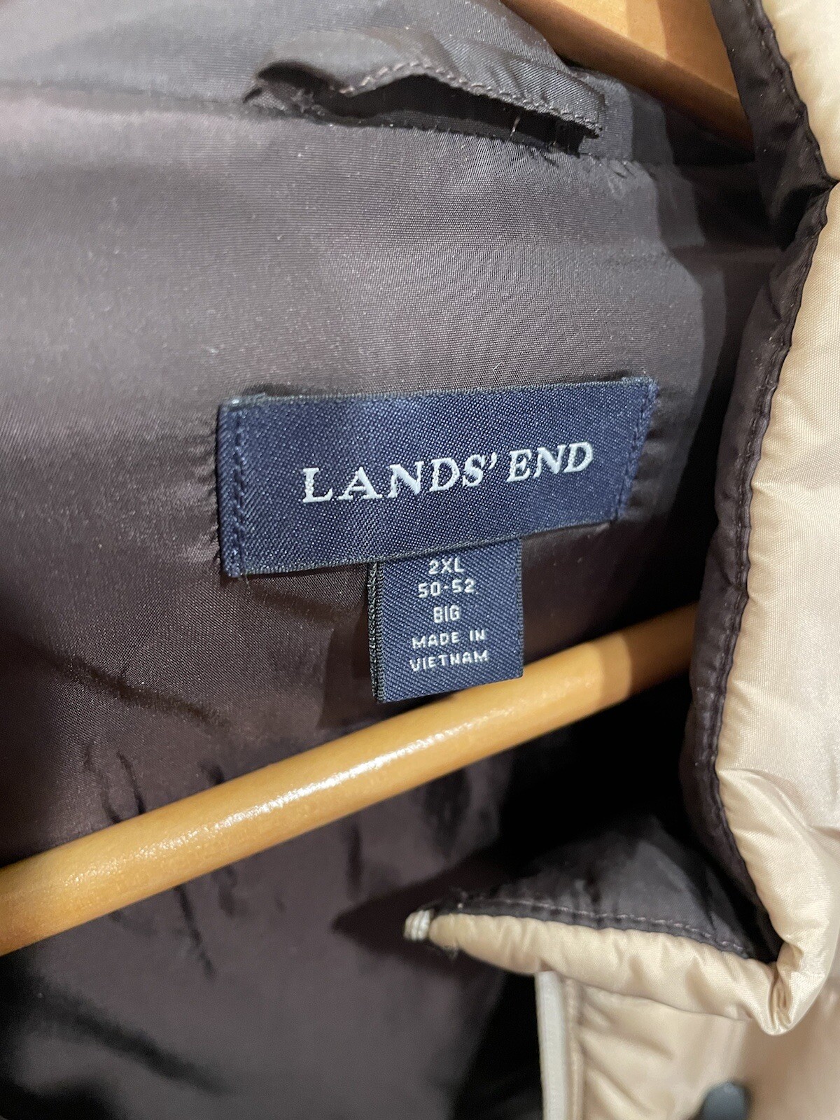 Lands End Jacket Mens 2X 50/52 Big. eBay