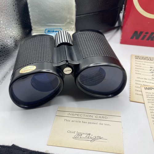 Jumelles compactes Nikon vintage 1979 8x24 7° - RARES AVEC BOITE & papiers ! ~ Japon - Photo 2/24
