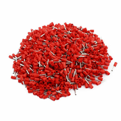 1000 Pcs 18 AWG 1.0mm2 Insulated Pin Cord End Wire Ferrules Terminal Red  KD #F1