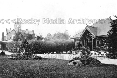 Azz-35 Das Teehaus in South Park, Darlington, County Durham 1917. Foto