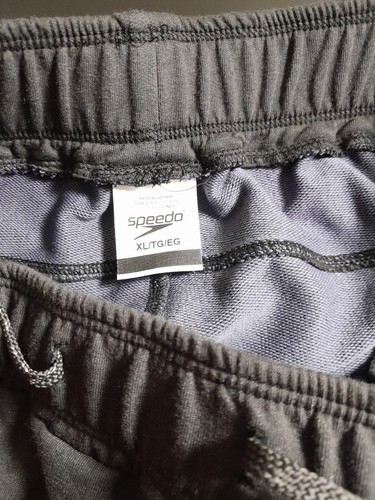 Speedo Pants Mens XL Black Jogger Activewear Drawstring Pockets Tapered Leg EUC - Picture 5 of 12