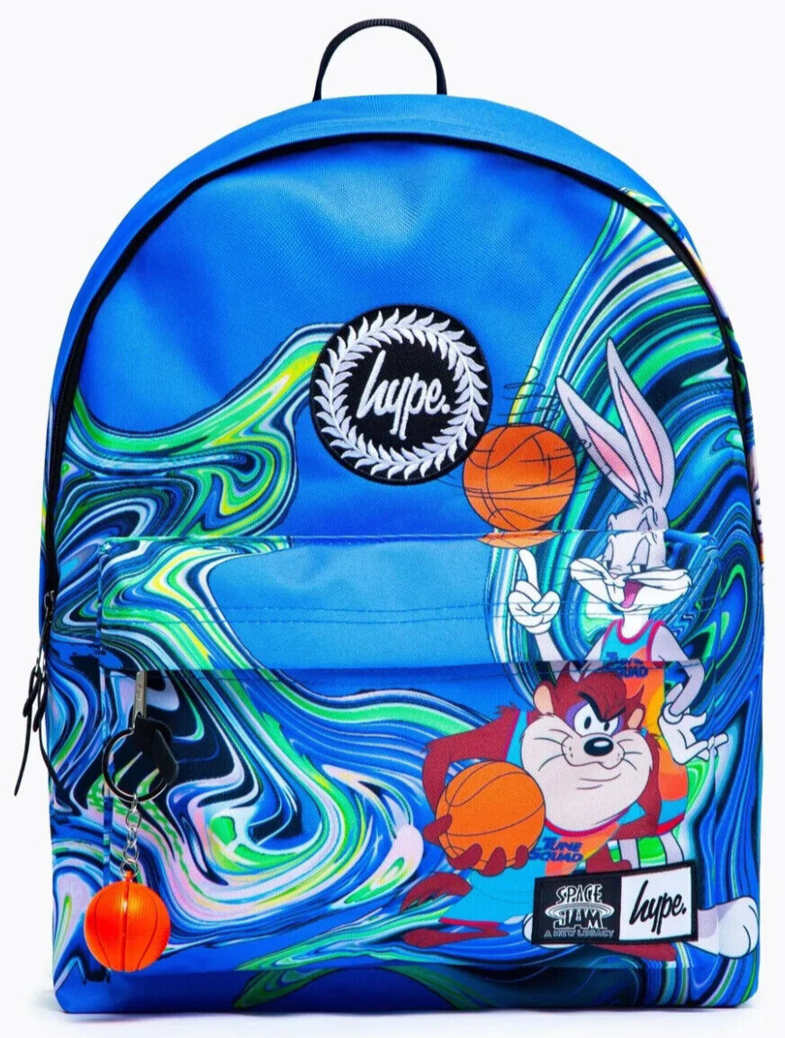 🏀 Space Jam x Taz Daffy Duck Marble Backpack Bold Cartoon