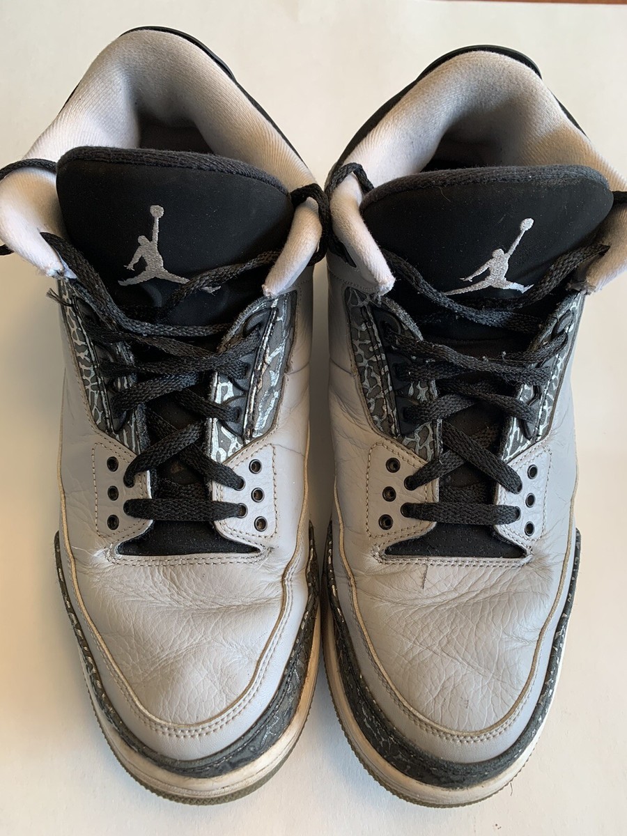 Size 12 Air Jordan 3 III Retro Wolf Grey Men's 136064 004 Size 12 Air Jordan 3 III Retro Wolf Grey Men's 136064 004