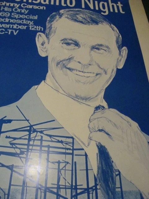 Póster original 1969 Monsanto Night Johnny Carson 24x36 1/2 -- NBC-TV Foto 4 de 4