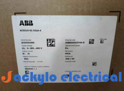 ABB ACS510-01-031A-4 Frequency Converter New in Box Fast Shipping 1pcs