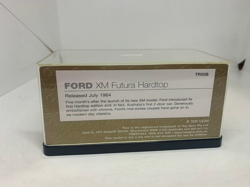 Trax 1:43 TR50B Ford XM Futura Hardtop Silver Blue Metallic - NEW - Picture 6 of 6