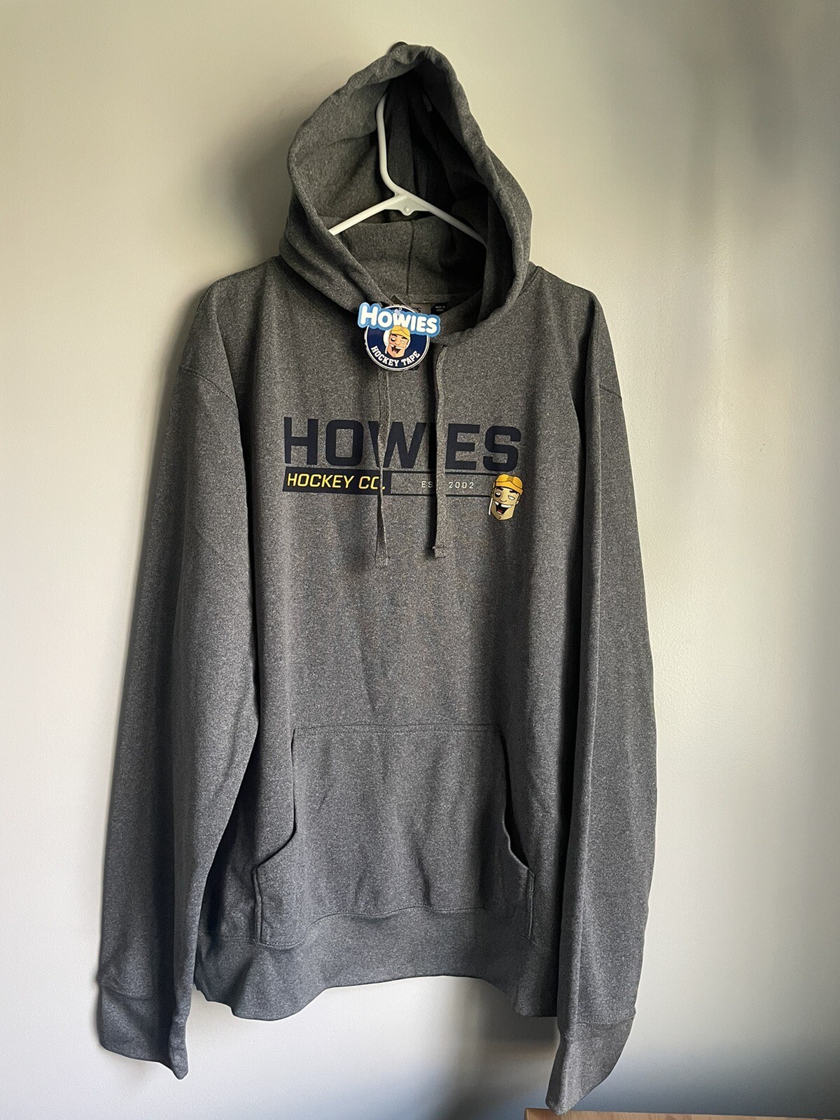 Howies Performance Fri Fit Hockey Hoodie Hooded Sweatshirt Men’s XXL Gray